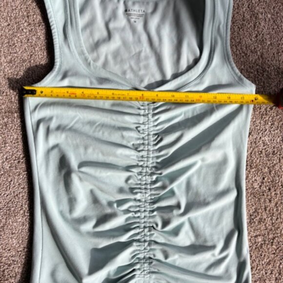 Athleta seafoam green workout tank cinch front size M - Picture 4 of 4